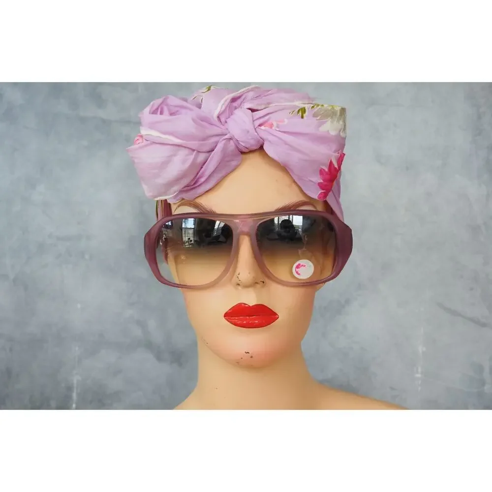 Vintage 1970s Sunglasses Italy Glam Retro Grandma Festival Disco Chic NOS